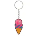 Grazioso portachiavi gelato, ciondolo in PVC cartone animato rosa e blu per chiavi e borse. - Stile di Gelato 08
