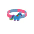 Colorful silicone wristband featuring a cute 3D cartoon unicorn charm, perfect for kids party gifts. - Unicorn Bracelet 15