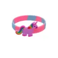 Colorful silicone unicorn bracelet, PVC cartoon wristband for kids, fun party gift accessory. - Unicorn Bracelet 17