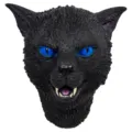 Máscara gato negro fiesta disfraz realista peludo demonio accesorio de mascarada detalle - Gato Negro Espeluznante