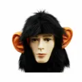 Halloween Gorila Máscara Realista Látex Mono Tocado Divertido Disfraz Fiesta Accesorio - Gorila con Pelo