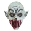 Maschera lattice mostro senza bocca spaventoso Halloween viso intero zombie cosplay accessorio - Colore Chiaro