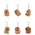 Mignon capybara porte-clés ensemble dessin animé animal sac pendentif cadeau mignon - Porte-clés Capybara Mélange Aléatoire