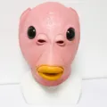 Funny pink fish latex mask creepy Halloween costume party cosplay performance prop headwear - Pink Weird Fish