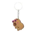 Porte-clés capybara mignon avec lunettes soleil cœur, pendentif sac animal dessin animé drôle. - Porte-clés Capybara 02