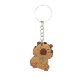 Mignon porte-clés capybara dessin animé anneau en métal PVC souple pendentif de sac - Porte-clés Capybara 06