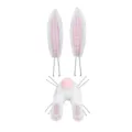 Easter bunny wreath attachment plush ears and feet set for festive party home decor - Pink Plaid Rabbit Ear Tail Set