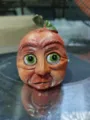 Halloween spooky human face pumpkin resin figurine for outdoor yard and party decoration. - Style C