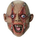 Halloween Scary Latex Mask Horror Creepy Face Headgear Costume Party Prop Decoration - One Size