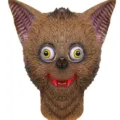 Halloween Scary Bat Latex Mask, Brown Creepy Animal Headgear for Party Prank Costume Prop - Brown