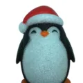 Christmas luminous penguin lampshade frosted festive decorative item cute winter holiday ornament - Penguin Lampshade