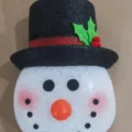 EVA snowman lampshade wall light for Christmas holiday home decoration, festive party lighting accessory. - Snowman Lampshade