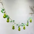 Artificial gourd vine hanging decoration green plant micro landscape hanging garland. - Green