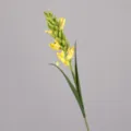 Artificial tuberose flower stem yellow fake floral decoration for home decor single - Yellow
