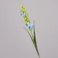 Artificial hyacinth flower stem for home decor floral arrangement blue bud fake plant - Blue