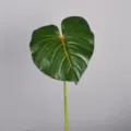 Artificial monstera leaf philodendron green plant for home decor and micro landscape. - S / Unakite
