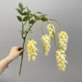 Artificial hop flower branch fake plant for wedding home decor floral arrangement display - Champagne