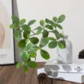 Artificial green plant branch simulation foliage potted decor home living room table decoration - Small Flat Branch