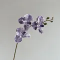 Tige de fleur artificielle d'orchidee phalaenopsis tachetee violette pour la decoration interieure - Mauve Clair