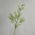 Artificial Eucalyptus Rosemary Green Plant Branch Flocked Fake Flowers Wedding Decor - Single Flocked