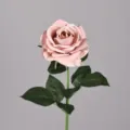 Fiore di rosa artificiale stelo singolo rosa finto fiore decorazione floreale nozze - Rosa Morandi