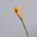 Artificial calla lily PU flower single stem for home decor photography prop wedding arrangement - Orange