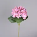 Artificial pink hydrangea flower single stem fake floral for home wedding and party decor - Dream Pink