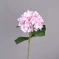 Artificial pink hydrangea flower single stem fake floral arrangement home wedding decor - Light Pink