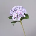 Artificial hydrangea single stem silk flower fake floral for home wedding decor item - Light Purple