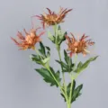 Artificial eryngium flower rustic misty style wedding decoration branch orange green - Dark Orange