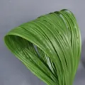 Artificial green sword grass leaves soft rubber floral arrangement material with iron wire. - 1m 1.5cm Wide Green
