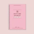 Pink spiral mental health journal with self care design for daily emotional guidance and notes. - Pink / 100 Pages