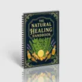 Vintage botanical spiral notebook with herbal healing handbook cover design for daily writing. - Ginger