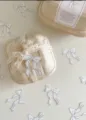 Minimalistische Geschenkschachtel mit süßen Schleifenetiketten und Spitzenband für DIY. - Minimalistischer Schwarzer Schleifenanhänger / 50 Stück/Packung