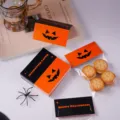 Κάρτες συσκευασίας Halloween με χαριτωμένο πρόσωπο κολοκύθας και γιορτινό σχέδιο. - Halloween Διπλής Όψης Διαφορετικό / 50 Φύλλα