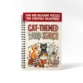 Leuk katten thema spiraal woordzoekers puzzelboek, ontspannend dagelijks activiteitennotitieboek. - Stijl B