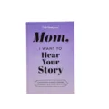 Mom I Want to Hear Your Story guided journal purple gradient cover mother gift memory book - Purple Mom