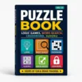 Vista dettagliata del libro di puzzle educativo con giochi di logica e attività mentali. - Libro di Puzzle Volume Uno