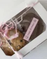 Set di adesivi per scatole regalo, simpatiche etichette rosa di buon compleanno per torte. - Torta Elefante Rosa Happy Birthday / 8 Pezzi/Foglio (6*2cm)