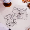 Frosted self-adhesive plastic bags with cute cartoon bear designs for sweet gift packaging. - Bear Style / 50 Pieces