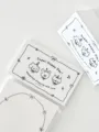 Stile INS simpatico cartone animato fiocco carta imballaggio intestazione carta supporto. - Bianco / 50 Pezzi