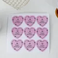9 Pcs Pink Heart Bow Stickers Cute Journal DIY Decorative Sticky Notes Stationery - Happy Birthday / 9 Pieces/Pack (Single 5*5cm)
