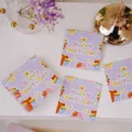 Cartes de remerciement joyeux anniversaire style ins, emballage de gâteaux et cartes de message. - Style C 6*6cm / 50 Feuilles