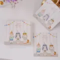 Détail de la carte de vœux joyeux anniversaire style INS avec joli dessin animé, pack de 50 - Style B 6*6cm / 50 Feuilles