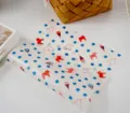 Ins style colored baking paper greaseproof wrapping paper for sandwich bread pizza food packaging - 50 Pieces/Pack-Pentagram