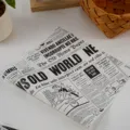Retro newspaper print parchment baking paper for sandwich burger nonstick greaseproof wrap - White Vintage English Newspaper Print (Price For 50 Sheets) / 28*38cm (ai-50张装)