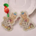 Lindas tarjetas de papel de piruleta de oso de dibujos animados para fiesta y regalos. - Oso Amarillo / 50 Hojas