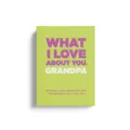 Fill in the blank love journal book gift for grandpa, green hardcover sentimental memory book. - German-Grandpa