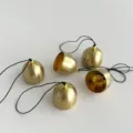 5 stuks Japanse metalen messing bellen hangende deurbellen DIY kerst windgong set. - Zwart Koord Verpakking van 5