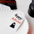 Halloween paper hang tag gift packing decorative card cute ghost design holiday party supplies - Style 6 / 50 Pieces